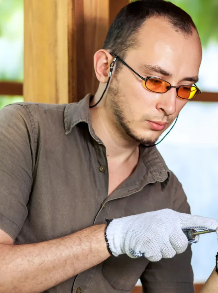 young-man-working-with-wood